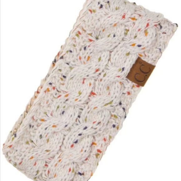 C.C Oatmeal knit Sherpa lined headband - Picture 2 of 2